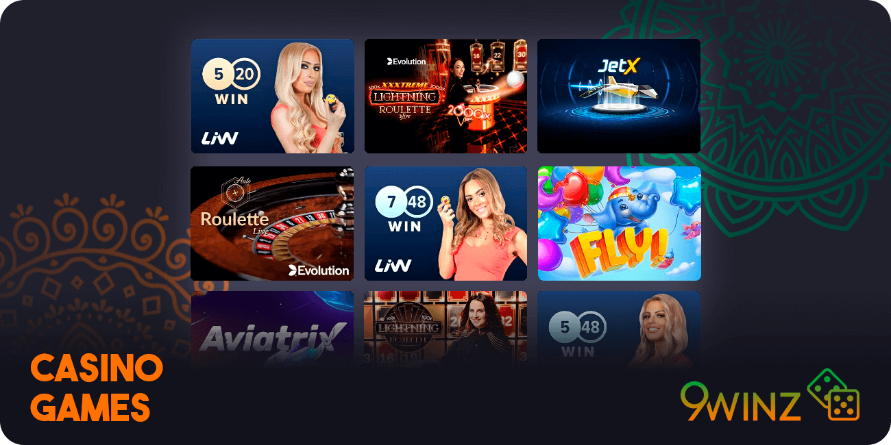 9Winz Casino Games