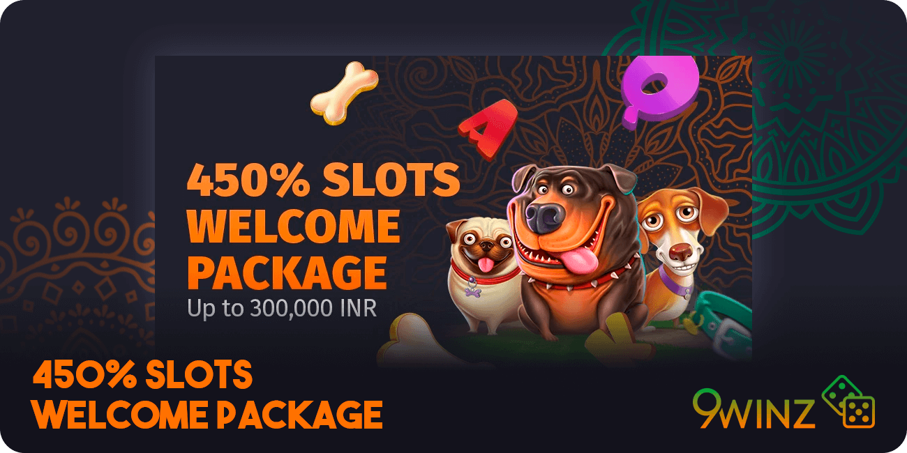 450% Slots Welcome Package at 9Winz