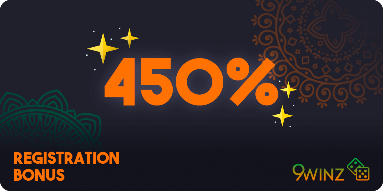 9Winz Offers 450% Registration Bonus for Slots